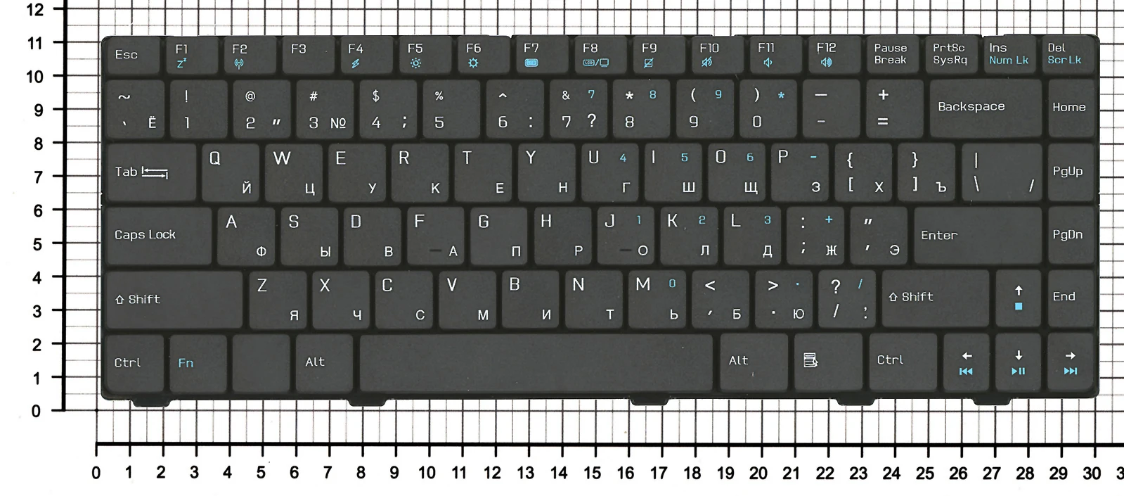 Клавиатура для ноутбука Asus F80 V092362AS3 0KN0-WM1RU01 | Компьютеры и офис