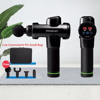 

2500 mAh Muscle Massage Gun Tissue Massager Therapy Gun after Sport Muscle Pain Massage Machine 4Heads LCD touch screen Mode