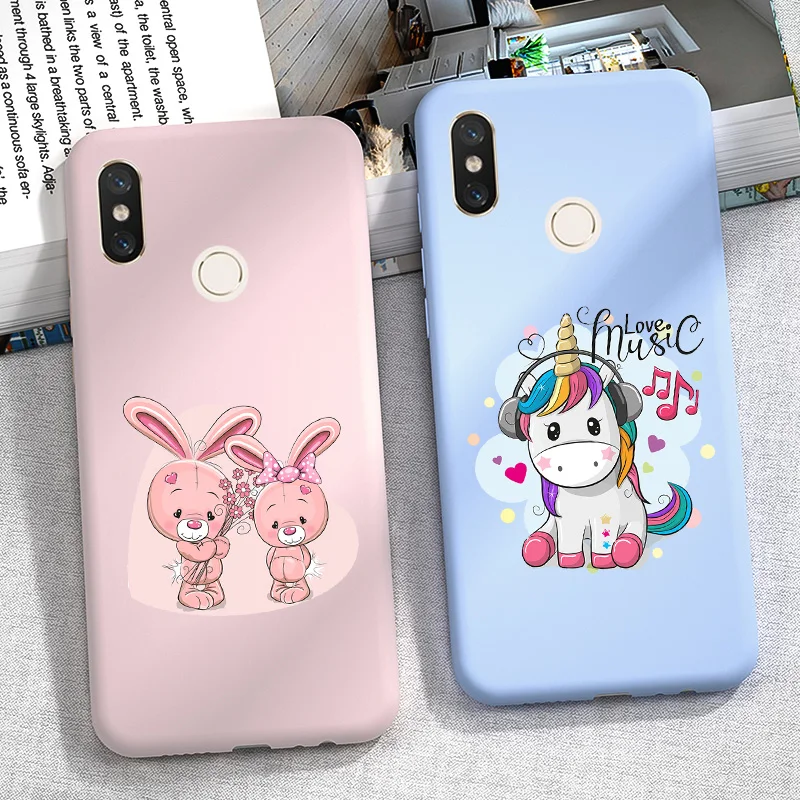 Милый мультяшный чехол для Xiaomi Redmi Note 5 6 7 Pro 7A 6A 5A 5Plus силиконовый мягкий ТПУ 8 8A T