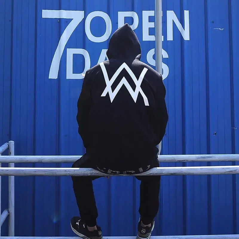Alan Walker выцветший Стиль Знаменитостей электронная музыка для мужчин и женщин-пуловер с капюшоном для пары с капюшоном Мода