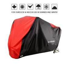 190T Motorcycle Waterproof Cover Outdoor UV Sun Protector Scooter All Season Bike Rain Dust Proof covers Red M L XL XXL XXXL