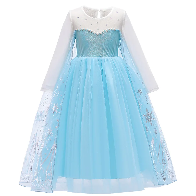 Girl Dresses Autumn Winter NewLong Sleeve Baby Kid Clothes Princess Dress Cosplay Costume Party Children Christmas Clothing | Детская