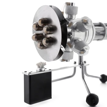 

Metal Hot Air Stirling Engine Motor Model Six Cylinders Educational Toy Physics Science Experiment for Teacher Student