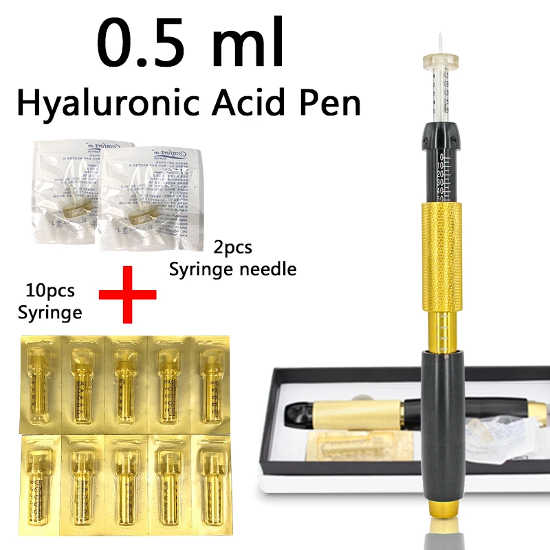 0.5ml 3 in 1 Mesotherapy Handheld Injection Gun 3 Gear Hyaluronique Pen For Lose Weight Lipolysis Anti Wrinkle Hyaluronic Pen