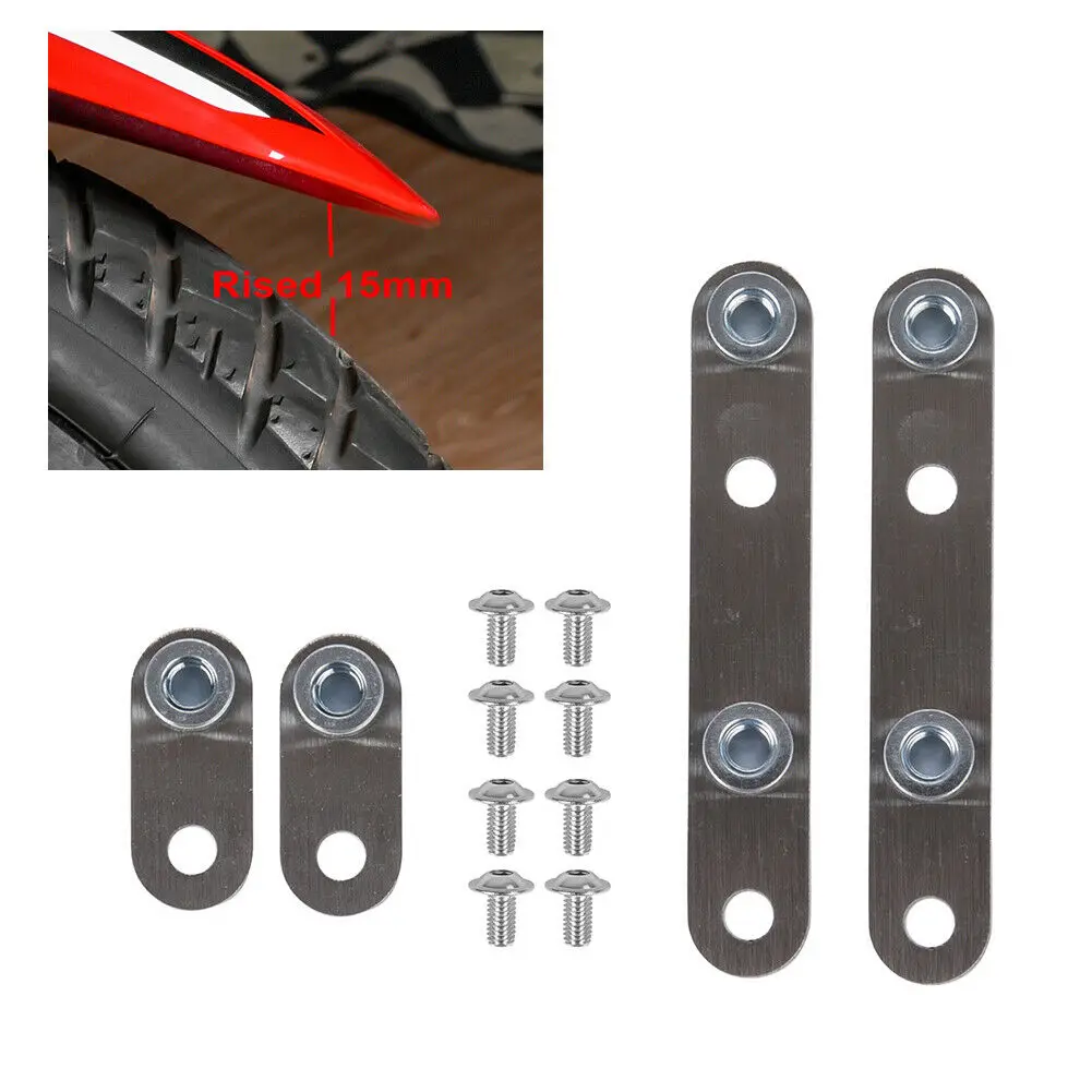

Adjustable Motorcycle Front Fender Riser Rising Kit for Honda CRF1000L Africa Twin 2016 2017 2018 2019 Silver Stainless Steel