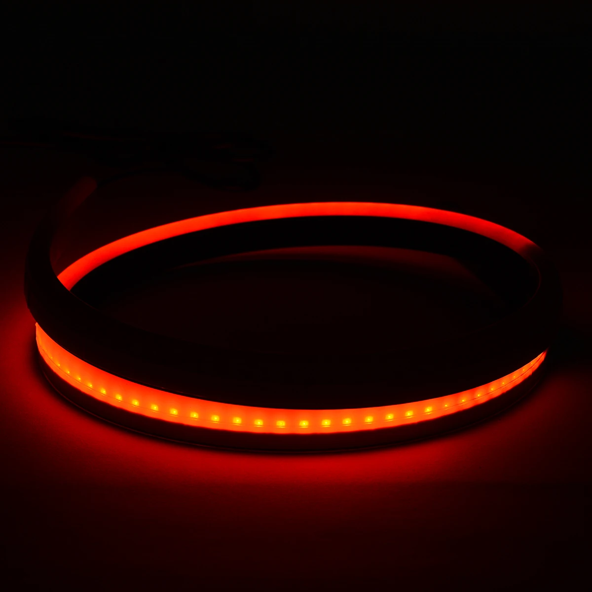 1ser 12V Flexible Red LED Car High Mount Third 3rd Rear Brake Light Turn Signal Strip Lamp DIY Accessories