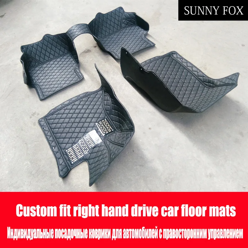 

Right hand drive/RHD Case for BMW 3/4/5/6/7 Series GT M3 X3 X4 X5 X6 Z4 Waterproof car-styling leather Anti-slip carpet liners