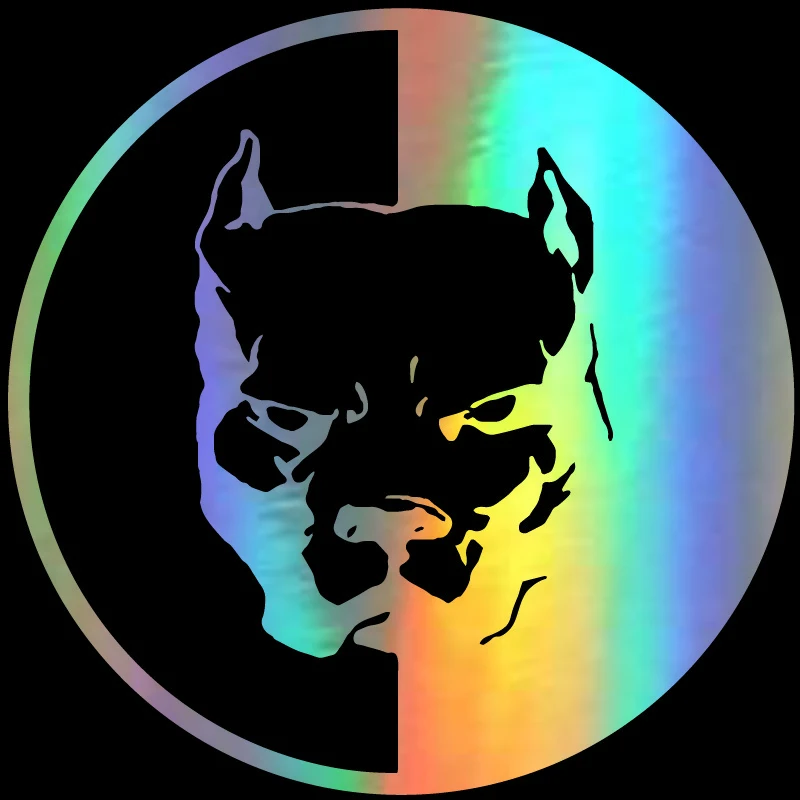 

New Reflective PITBULL SUPER HERO DOG Car Stickers Styling Creativity Cover Scratches Motorcycle Bumper Accessories PVC14*14cm