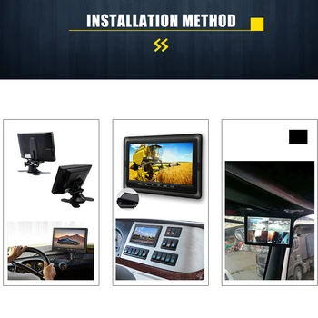 

Hot 7 Inch HD TFT Color LCD Screen Car Rear View Camera Monitor for Rear View Camera Auto Parking Backup Reverse Monitor System