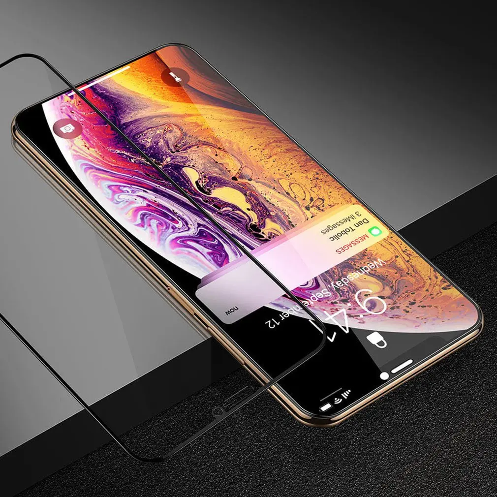 3 шт полное покрытие стекло для iPhone X XS Max XR закаленное стекло для iPhone 7 8 6 6s Plus 5 5S SE Защитная пленка для экрана