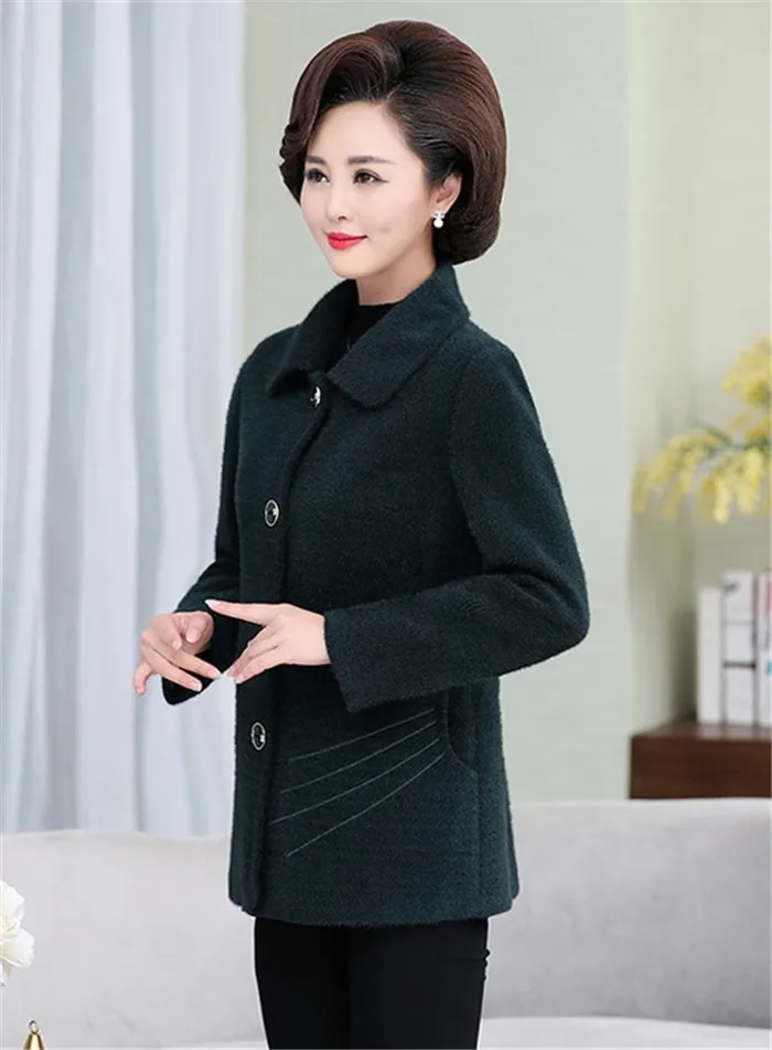 vison cashmere outerwear mãe vestido a1652