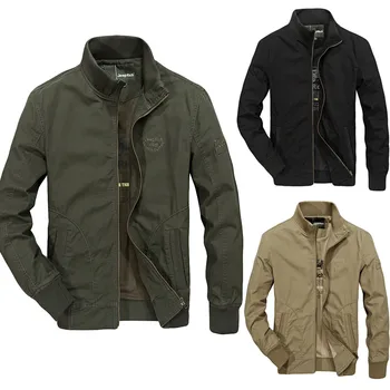 

Autumn Men's Bomber Jackets Casual Male Army Military Tactical Coats Mens Baseball Slim Outwear Windbreaker Jackets