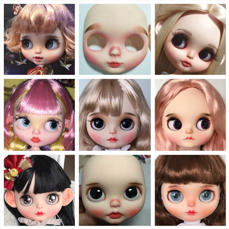 Для 1/6 Blyth кукла ICY DBS маленькая тряпичная кукла для смены ребенка без макияжа для лица сменная оболочка для макияжа оболочка для лица DIY игрушки Аксессуары