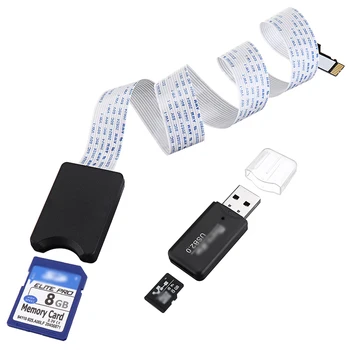 

TF-to-SD / Micro SD-to-SD 3D Printer Part TF SD Card Extension Cable 48CM Adapter Flexible Extender SD Adapter Converter Kit