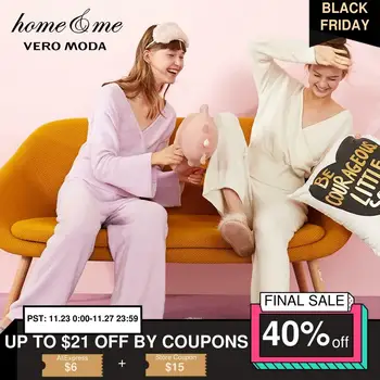 

Vero Moda Women's Wrap V-neckline Flared Sleeves Lounge Wear Pajamas Sets | 3194K6507