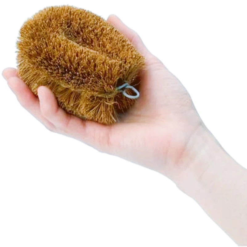 Palm Fiber Brush Kitchen Dish Washing Brushes Utensils Cleaner Coconut Scrubber For Pan Bathroom