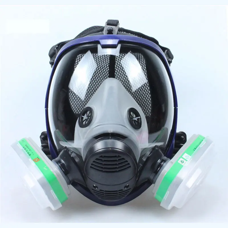 

Chemical mask 6800 7 in 1 6001 Gas Mask acid dust Respirator Paint Pesticide Spray Silicone filter Laboratory cartridge PM011