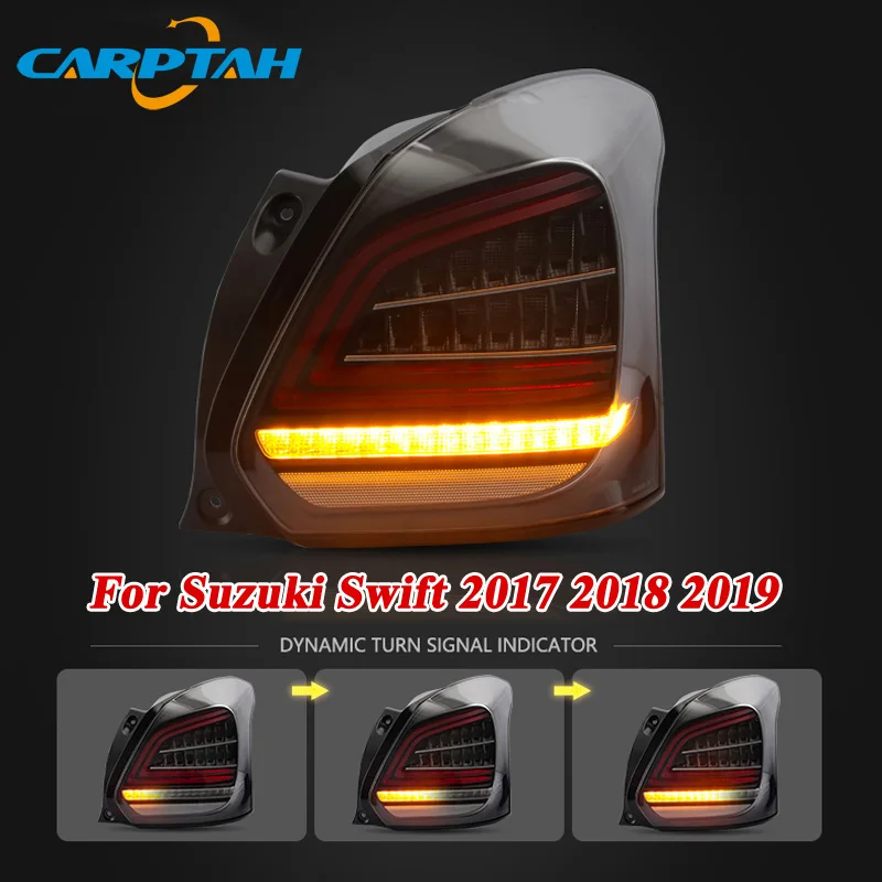 Автомобильный Стайлинг задний фонарь задние фонари для Suzuki Swift задний фонарь DRL+ Динамический сигнал поворота+ обратный+ светодиодный тормоз