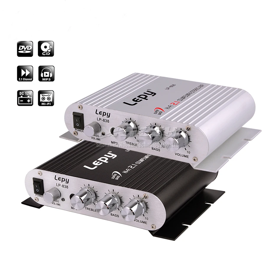 Портативный усилитель мощности Tiptop LP 838 MP3 радио аудио стерео бас динамик