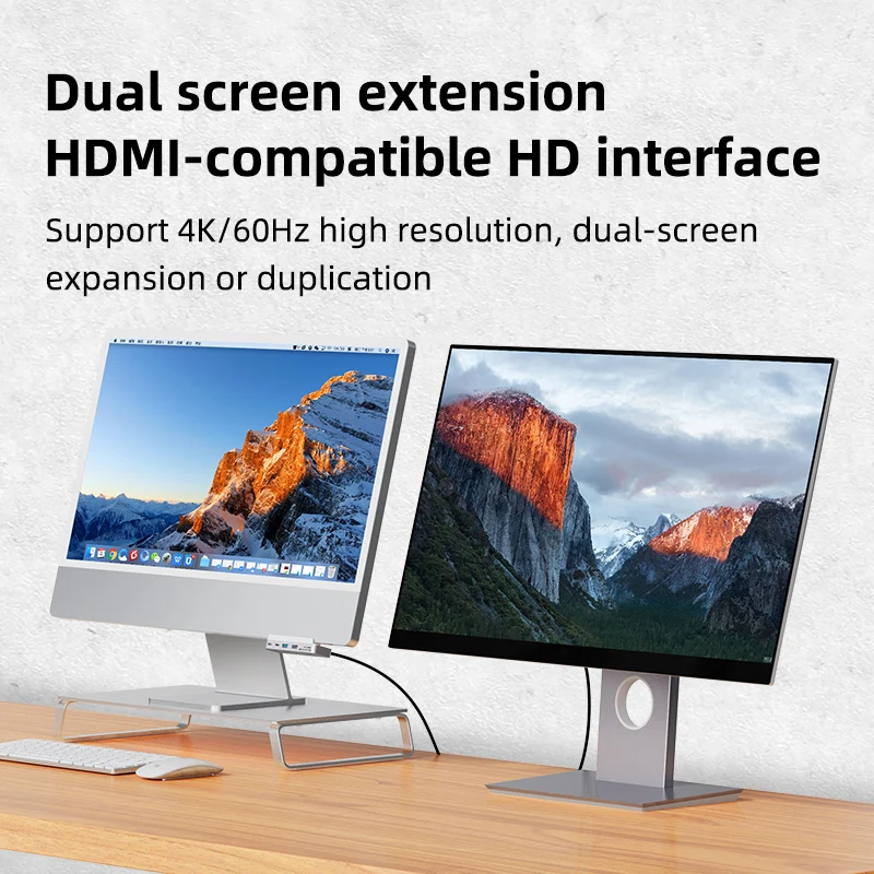 Hagibis Usb c Braçadeira Hub Tipo-c para 2023 Imac com Usb c Usb 3.0 Micro Leitor de Cartão sd 4k hd Docking Station Imac Acessórios - Imagem 3