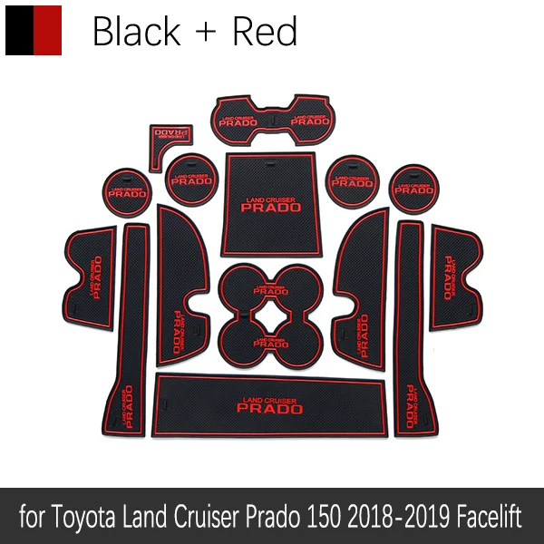 Противоскользящий коврик для TOYOTA Land Cruiser Prado серии 150 подтяжку лица LC150 J Слот для ворот противогрязный Коврик для двери