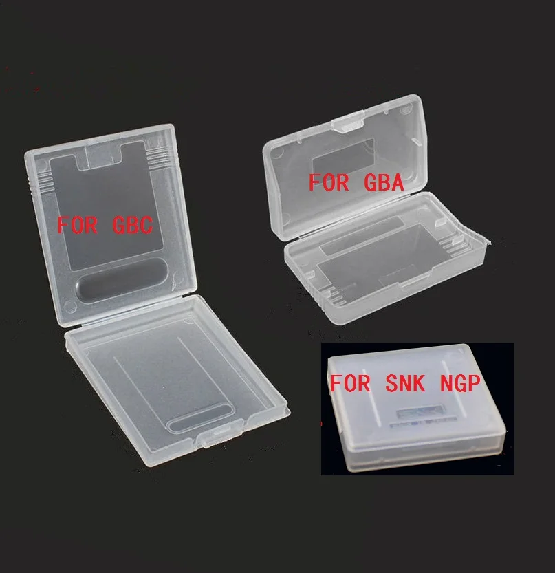 20 шт прозрачные пластиковые чехлы для nintendo GBC GBP и gameboy Advance GBA SP GBM GBA игры карты картридж коробка