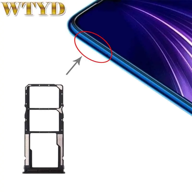 Лоток для SIM карты + лоток Micro SD смартфонов Xiaomi Redmi Note 8 карт со слотом Запасная