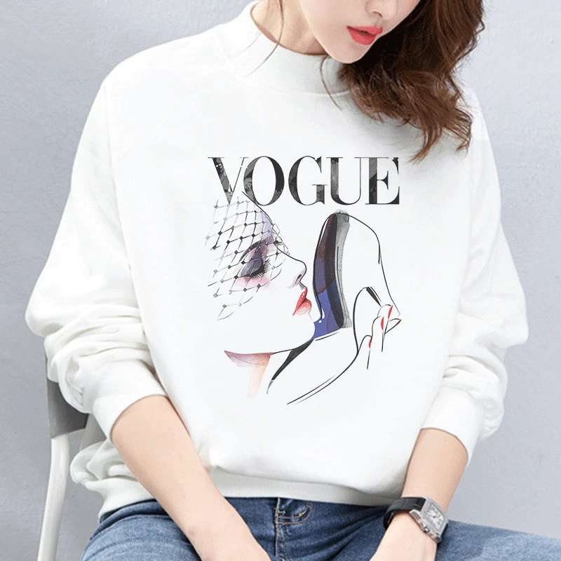 

Plus Size New Sexy Fashion Woman Harajuku Hoodies Hooded Vogue Tops Women Sweatshirt Long-sleeved Winter Velvet Thickening Coat