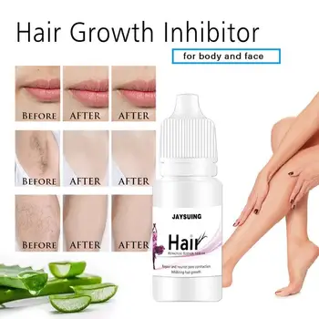 

10ml Painless Hair Removal Stop Hair Growth Inhibitor Shrink Pores Skin Smooth Repair Effective Removal Repair Nourish