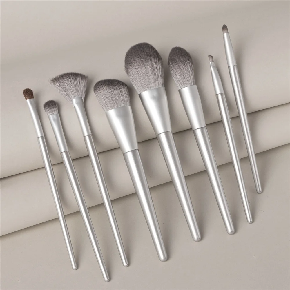 FLD 8pcs Makeup Brushes Set Professional Premium Synthetic Foundation Eye Shadow Eyebrow Blending Concealer Cosmetic Brush Tool