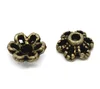 8Seasons Zinc Based Alloy Filigree Beads Caps Flower Antique Bronze Dot Pattern Hollow DIY Making Jewelry Findings,30-300PCs ► Photo 2/6