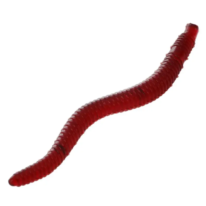 

New Hot 50Pcs 3.5 cm Simulation Artificial Bait Worms Worms Exceeds Soft Baits Fish Red Fish Smell Realistic