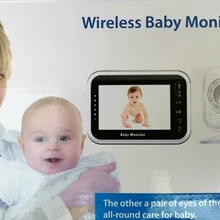 3,5 дюймов видео Цифровой Беспроводной Детский монитор камера безопасности няня ИК ночного видения Голос Babyphone с контролем температуры