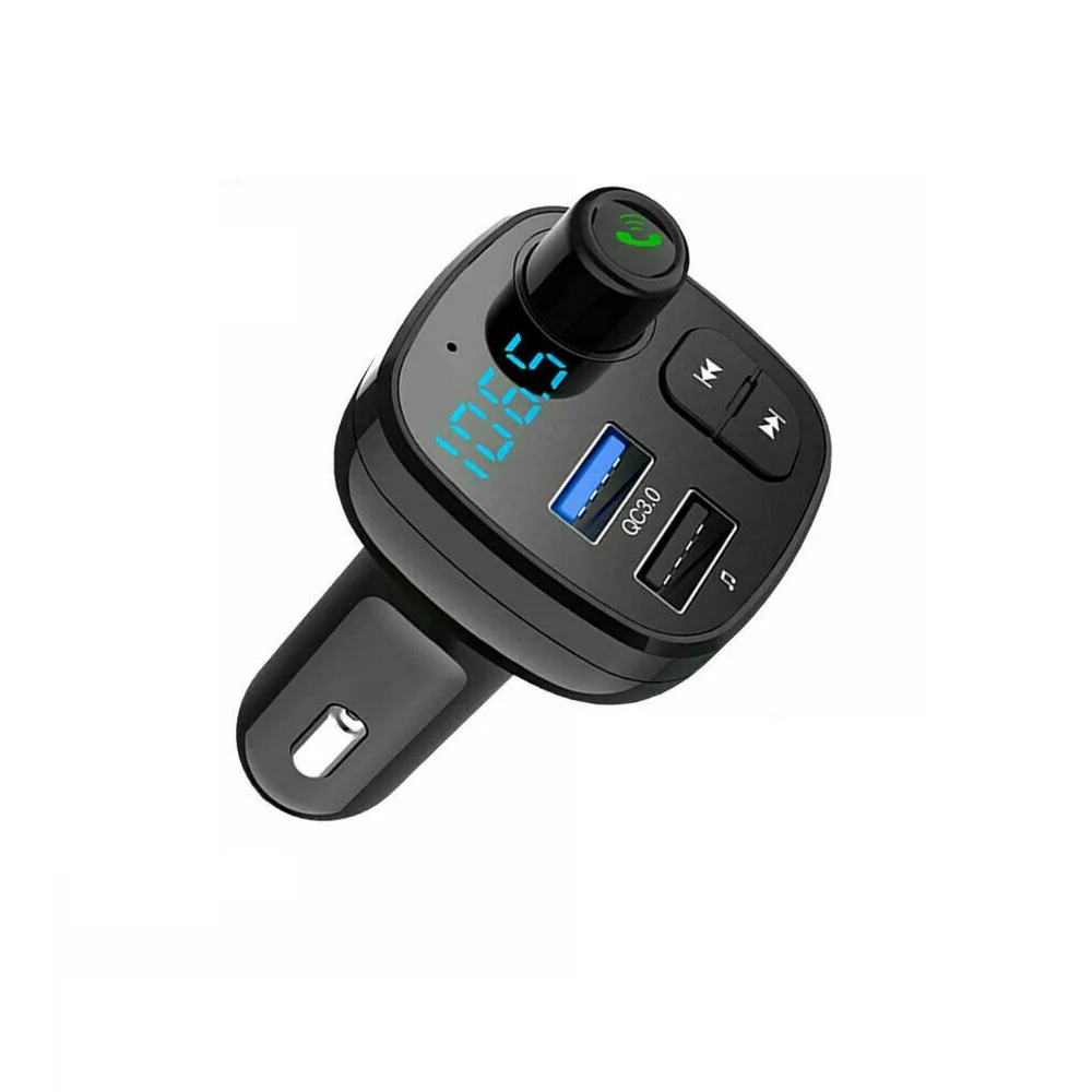 Беспроводной Bluetooth Handsfree автомобильный комплект fm-передатчик MP3-плеер двойной USB зарядное устройство
