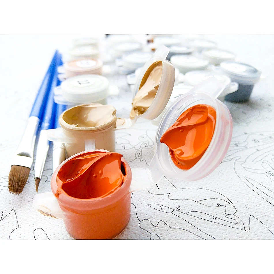 CHENISTORY Frameless Landscape Picture DIY Painting By Numbers Modern Wall Art Canvas Acrylic Paint For Home Decor 40x50cm Arts