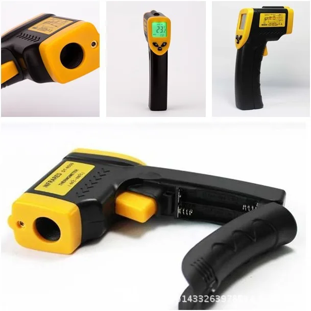 

Gaomu High-El Hand-Held Infrared Thermometer Electronic Infrared Temperature Measuring Gun Digital Thermometer Industrial Temper