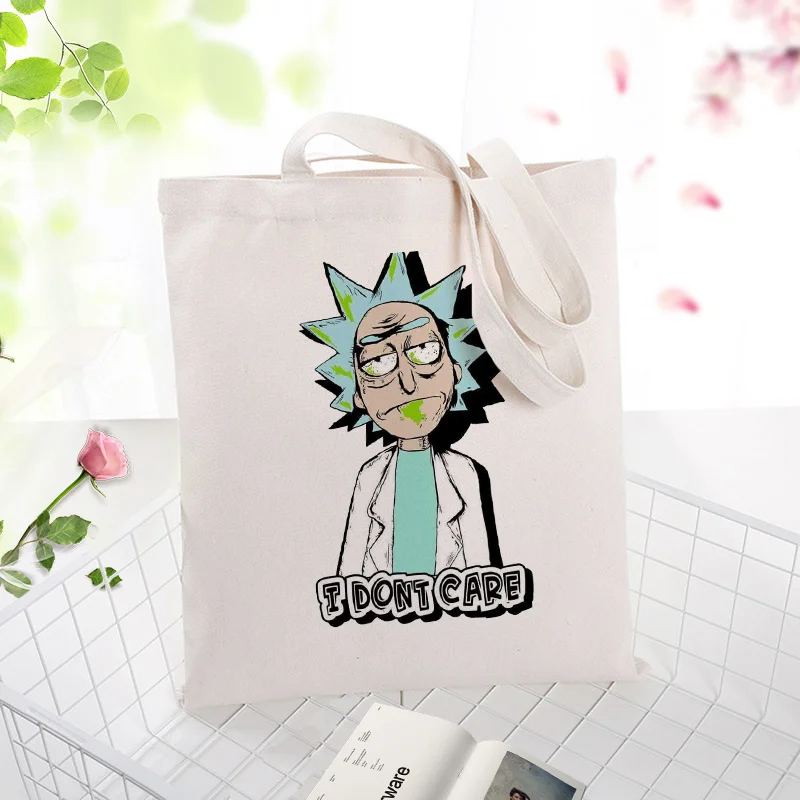 Холст сумка хозяйственная сумка DIY Рик ежедневное использование пользовательский принт Логотип эко многоразовая утилизация