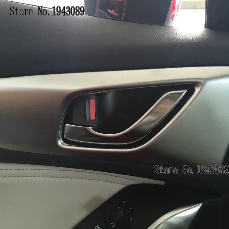 Для Mazda CX-4 CX4 CX 4 2018ABS матовая внутренняя дверная ручка чаша крышка планки Защитная Наклейка аксессуары автомобильный Стайлинг