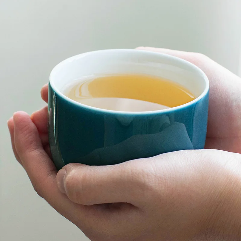Стильный чайный сервиз из Celadon, чайный набор кунг-фу, чашка для личных путешествий, удобный чайный сервиз, Офисная Бытовая Питьевая утварь WSHYUFEI
