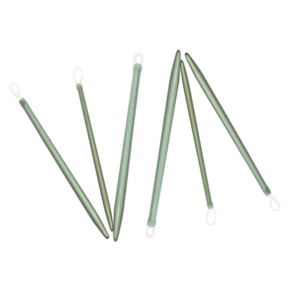6 Pieces 7/8/9cm Aluminium Wool Needles with Loop for DIY Sewing Knitting Craft