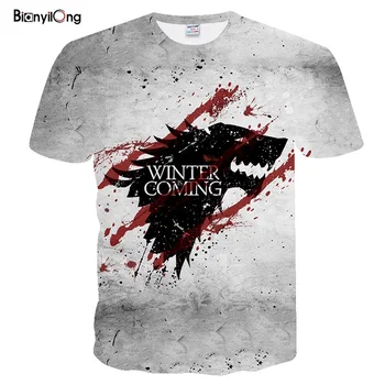 

2019 Newest T-shirt Game of Thrones t shirt Night King & Dragon Men Tshirt 3d Print T shirt Summer Hip Hop Short Sleeve