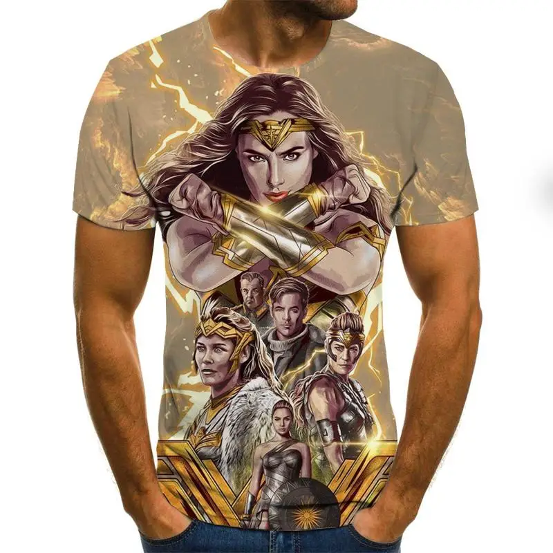 

Men 3D print T-shirts summer short-sleeved Tshirts HD digital print T shirt character print Tees men women breathable shirts