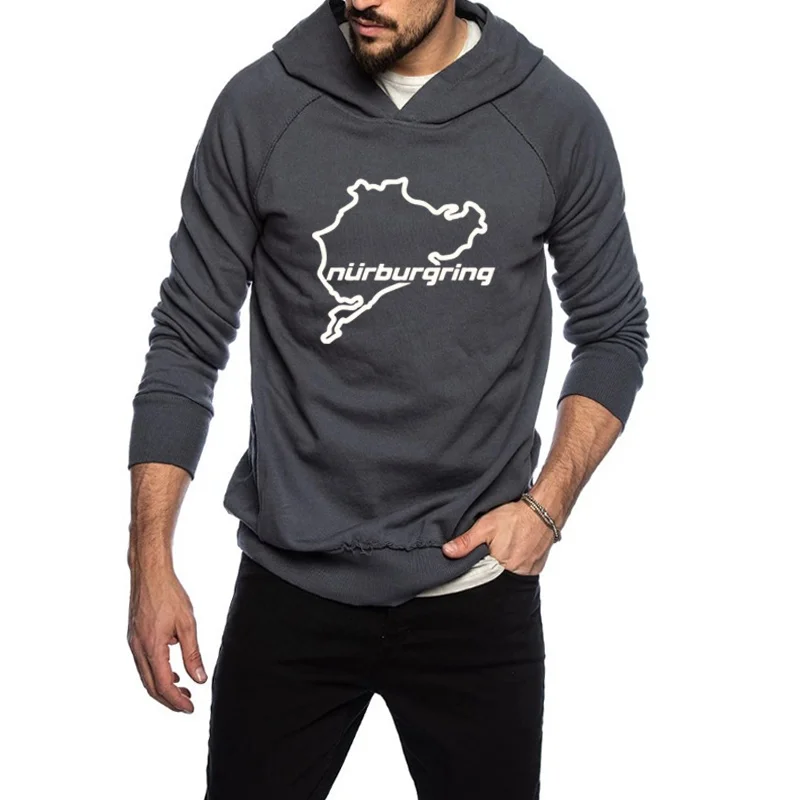 

Car Styling Racing Road Racing Nurburgring Hoodies Casual Cotton Autumn Long Sleeve Funny Hoodie Mans Hoody Men Clothing Tops