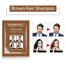 Шампунь каштановые волосы быстрый цвет ing легко чистить не стимуляция краска для волос Цвет Шампунь