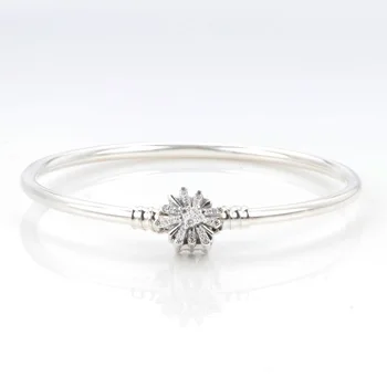 

Authentic 925 Sterling Silver New Style Fireworks Star Wish Christmas Snowflake Pan Bracelet Fit Charm Bracelets Women Jewelry