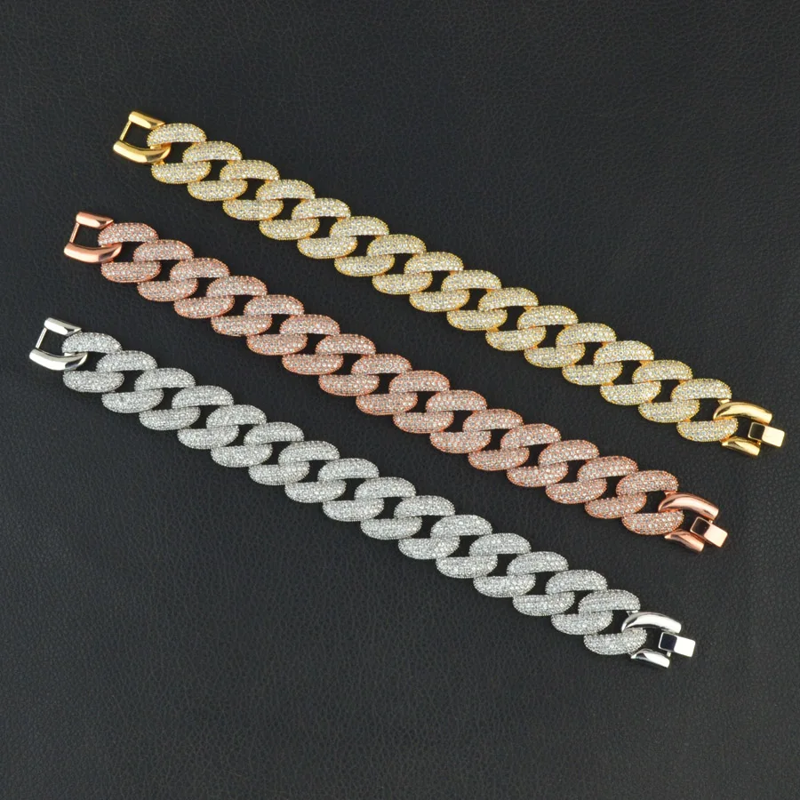 Роскошный микро циркониевый браслет с большой цепочкой для женщин, высокое качество, модный ювелирный браслет для свадьбы/вечерние/подарок