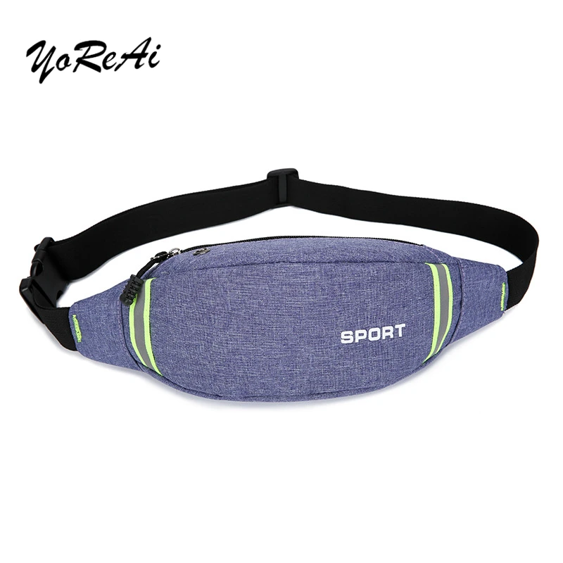 

2020 Unisex Sports Running Bum Bag Pink Fanny Pack Women Travel Waist Bags Phone Zip Belt Pouch Wallet Usb Charging Hip Bags