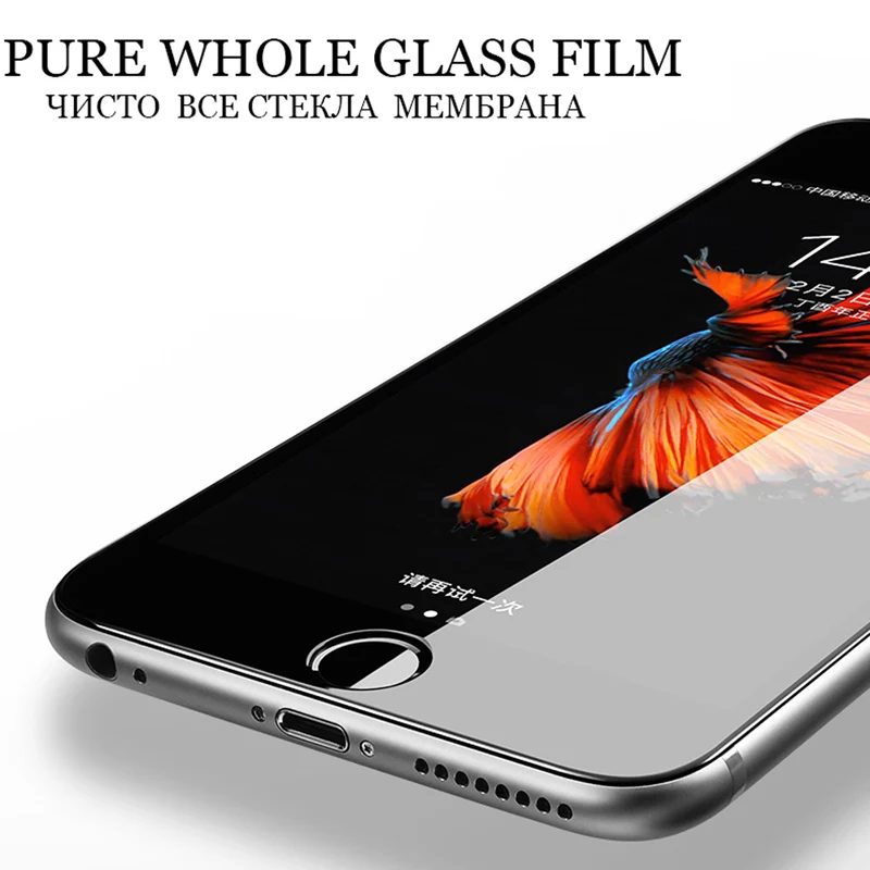 

9D Screen Protector Tempered Glass For iPhone X XR XS Max 5 Protective Glass On The For iphone 6 6s 7 8 Plus 5S SE Film Cover