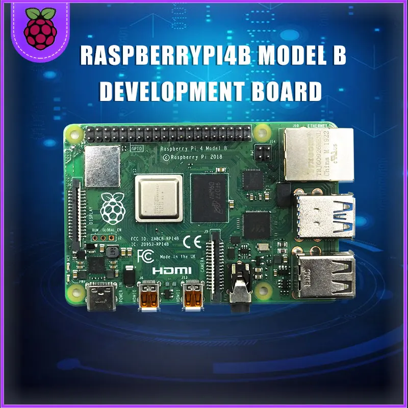 

Raspberry Pi 4 Model B 8GB 4GB 2GB 1GB RAM Dev Board 2.4G & 5G WiFi Bluetooth 5.0 4 Core CPU 1.5Ghz 3 Speeder Than Pi 3B+