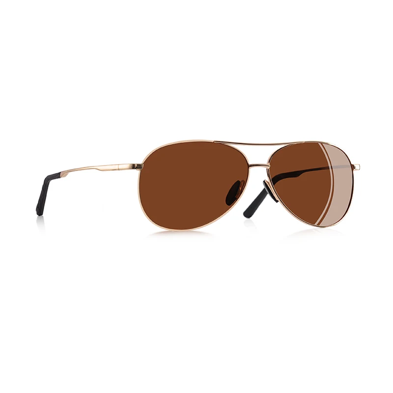 C6Brown AOFLY дизайн мужские классические солнцезащитные очки пилота Поляризованные, очки авиаторы Модные солнцезащитные очки для мужчин вождения UV400 защита AF8208 - Цвет линз: C6Brown